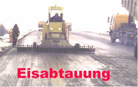 Strassentrockner beim Enteisen
